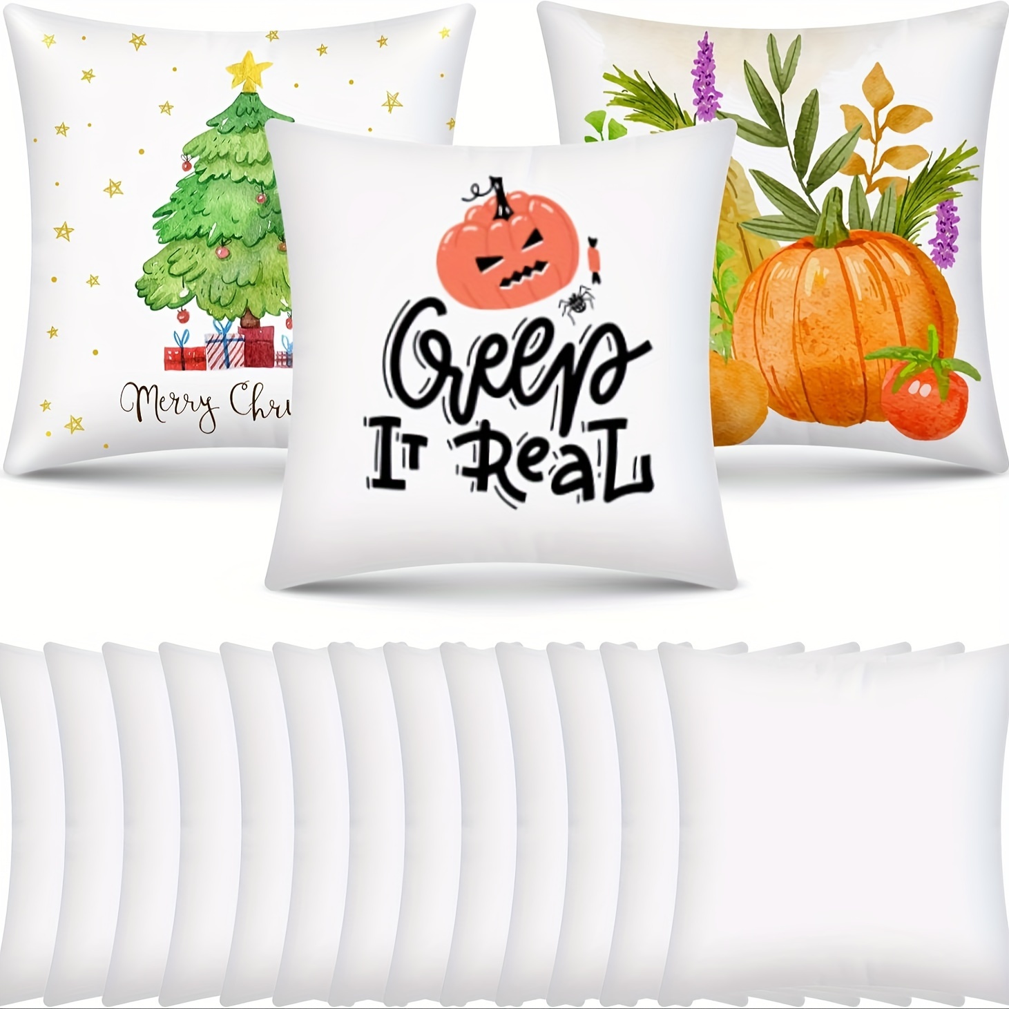 Pillow Cover Sublimation - Fodere per Cuscini Sublimabili 2/6/10 Pezzi