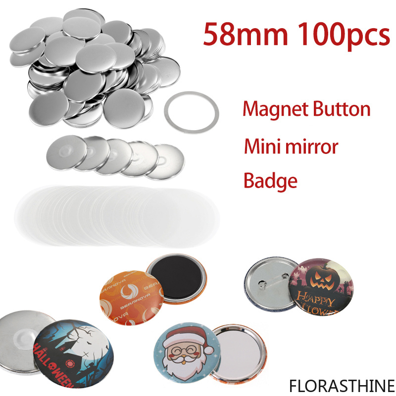 Button Badge Blank - 100 set di materiali per badge